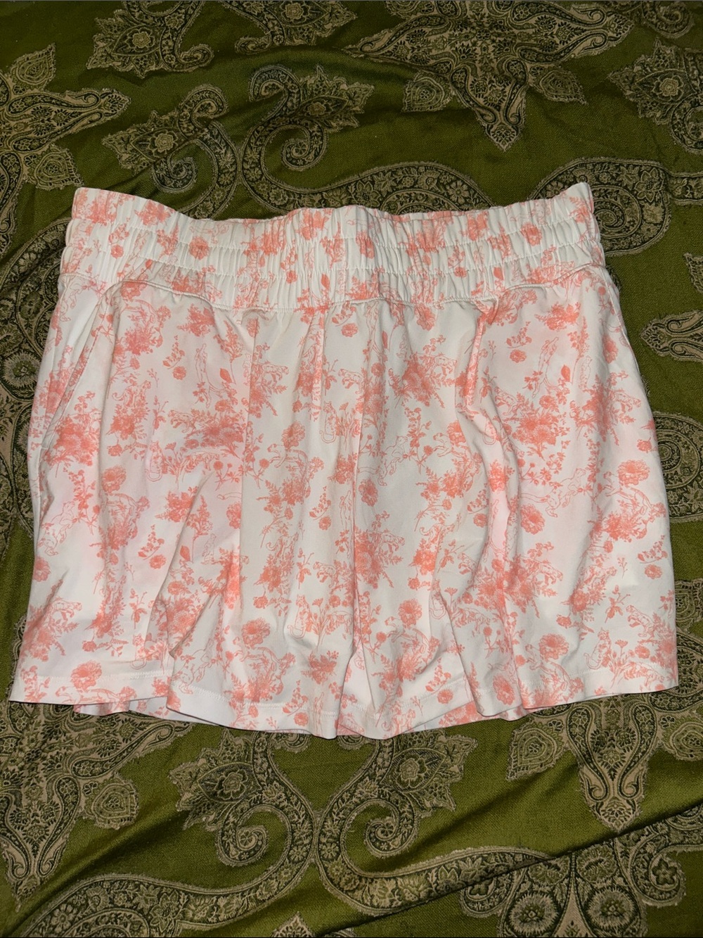 Puma White Skirt with Light Coral Floral Print
